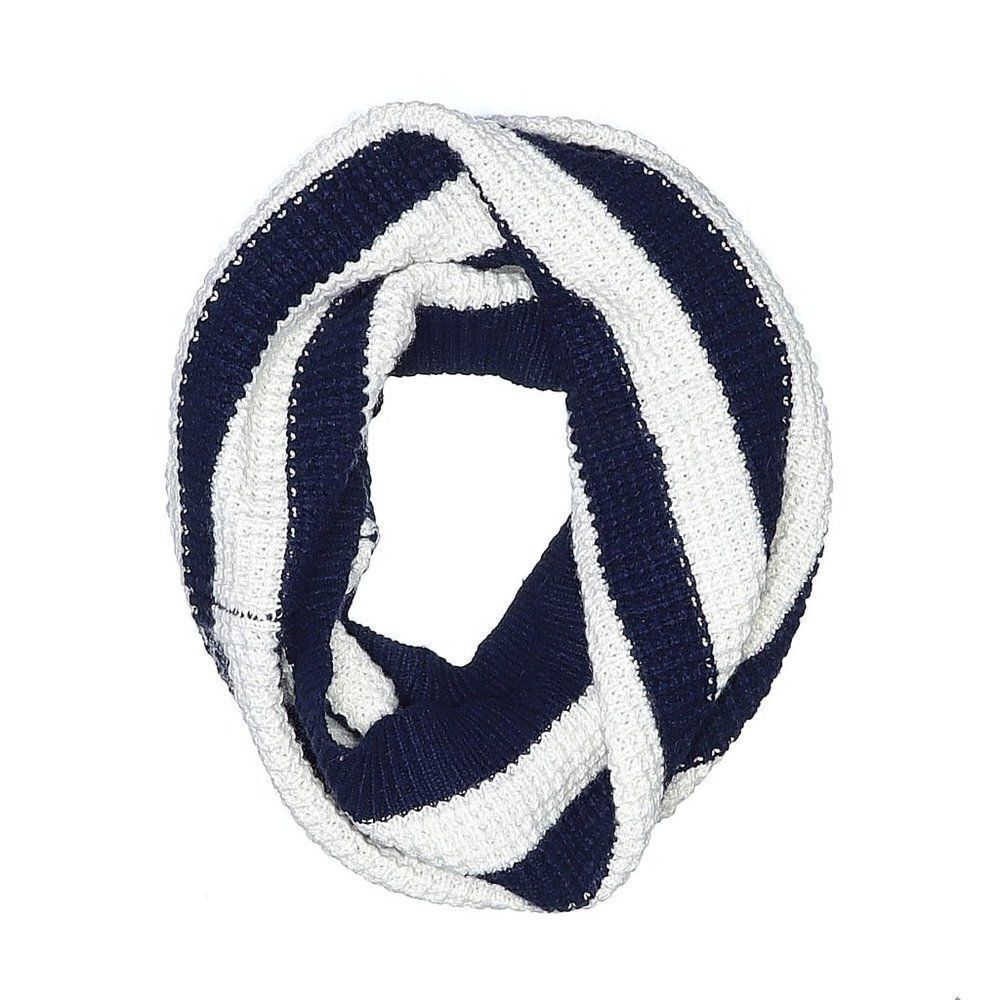 *Gap* Cozy Cashmere Blend Classic Stripe Funnel Scarf EUC